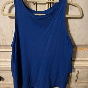 Loft Blue Tank Top. Size S. GUC. Layered in back.
